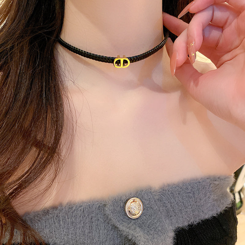 【小物】英字柄ネックレスアクセサリーG24530