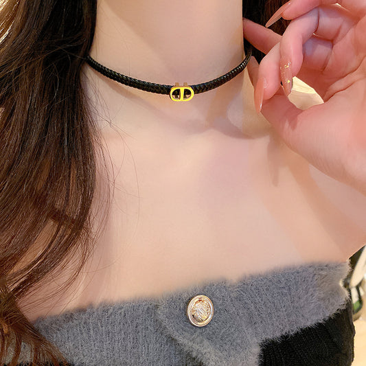 【小物】英字柄ネックレスアクセサリーG24530