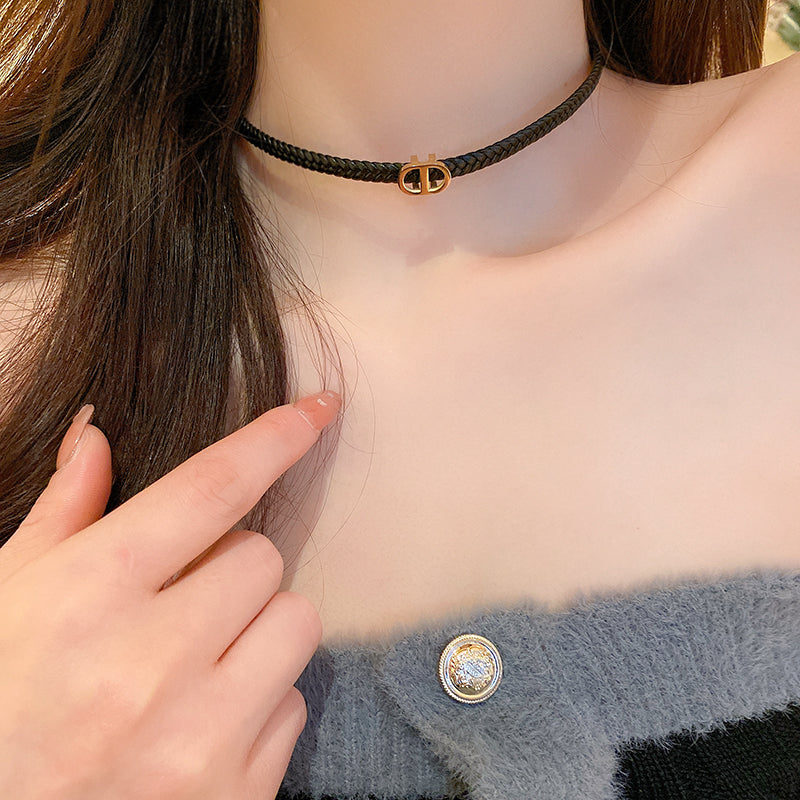 【小物】英字柄ネックレスアクセサリーG24530