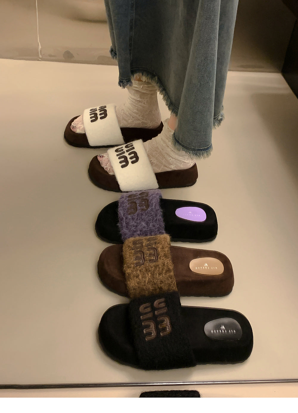 【shoes】4色秋冬 スリッパG24539