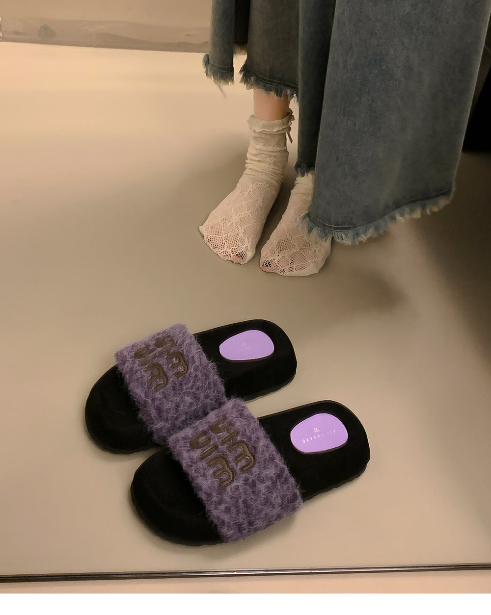 【shoes】4色秋冬 スリッパG24539