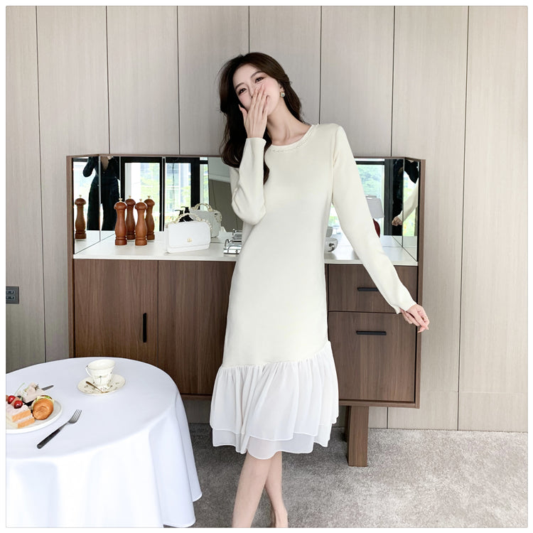 【dress】マーメイドニットワンピースG24552