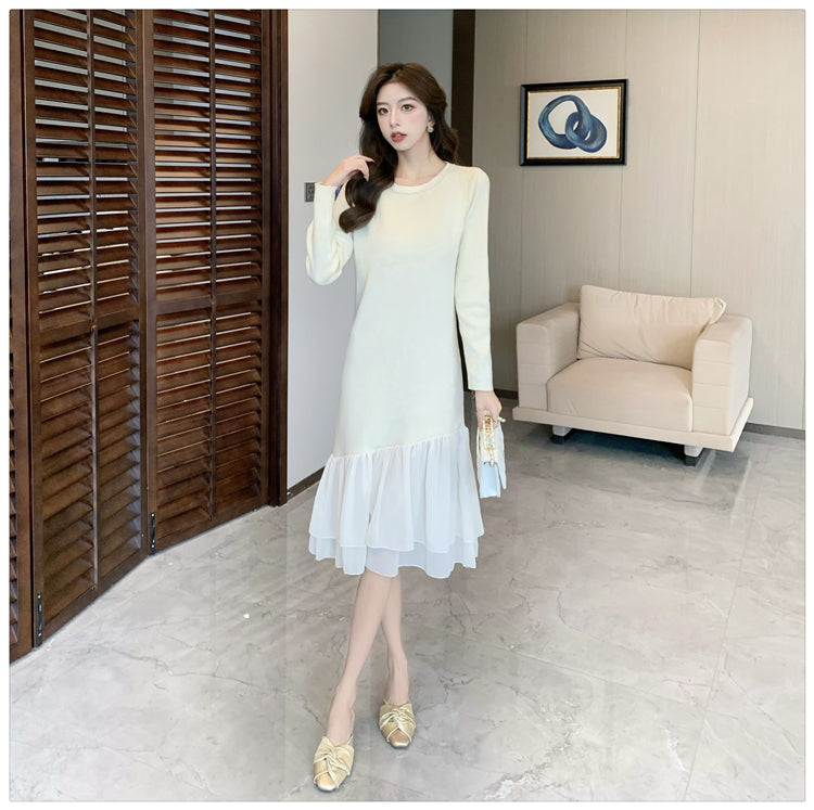 【dress】マーメイドニットワンピースG24552