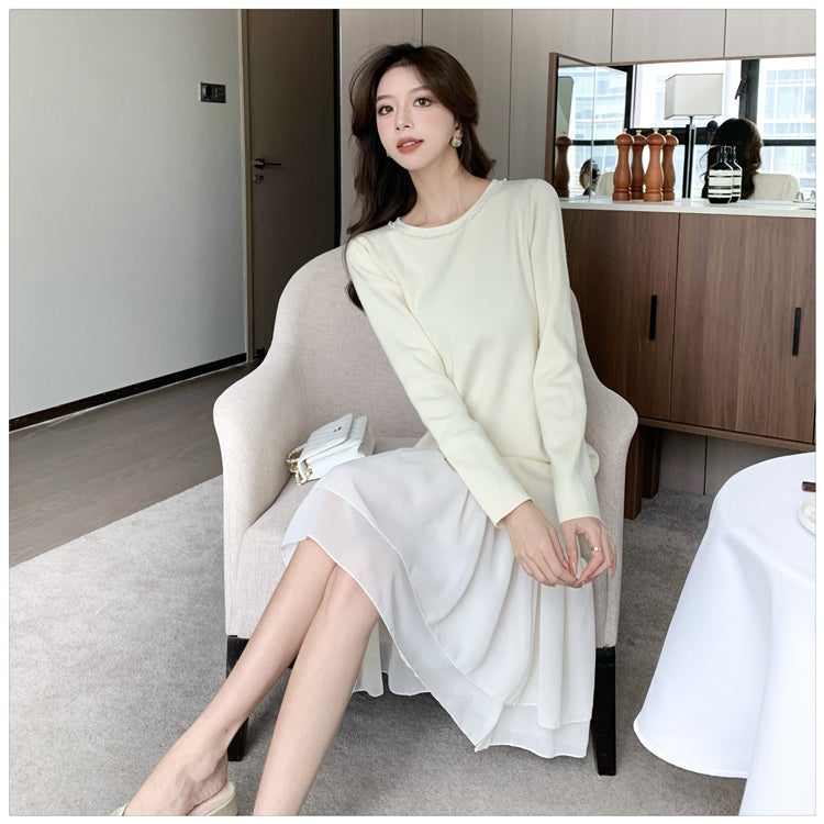 【dress】マーメイドニットワンピースG24552