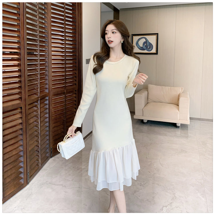 【dress】マーメイドニットワンピースG24552