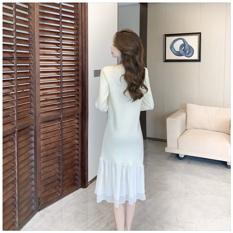 【dress】マーメイドニットワンピースG24552