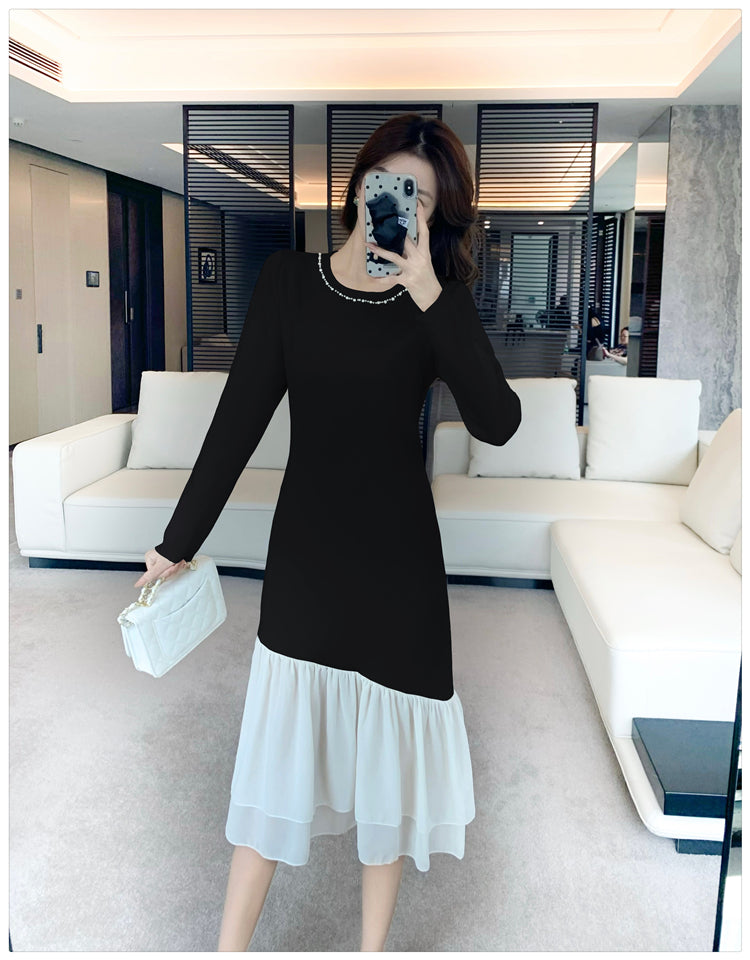 【dress】マーメイドニットワンピースG24552