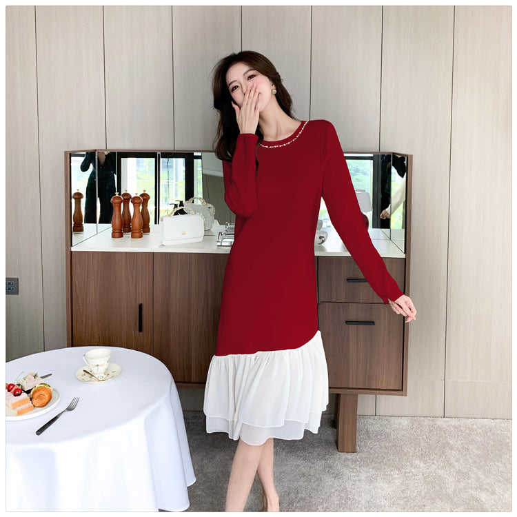 【dress】マーメイドニットワンピースG24552