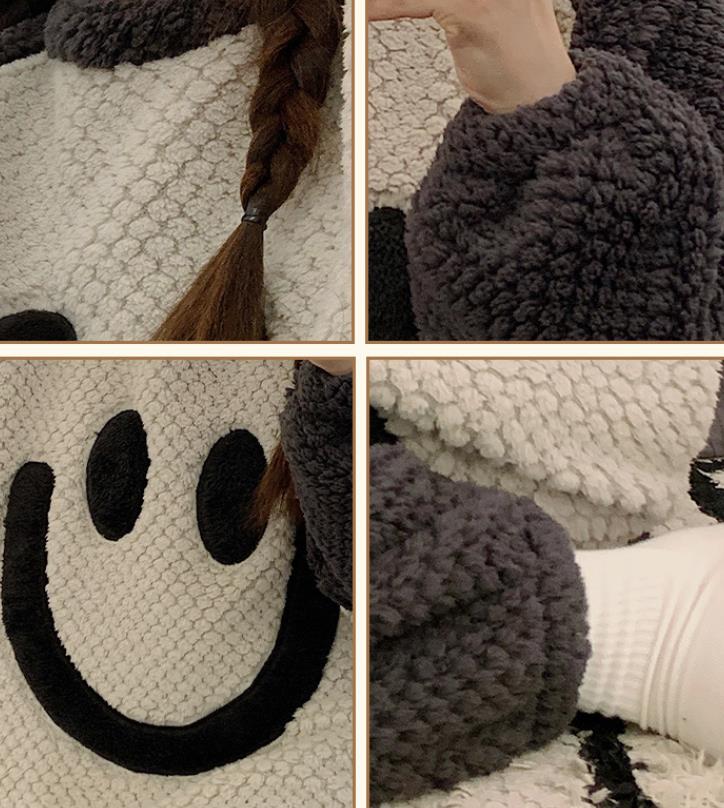 【ホーム・生活】ふわふわ上下セットルームウェアF8455