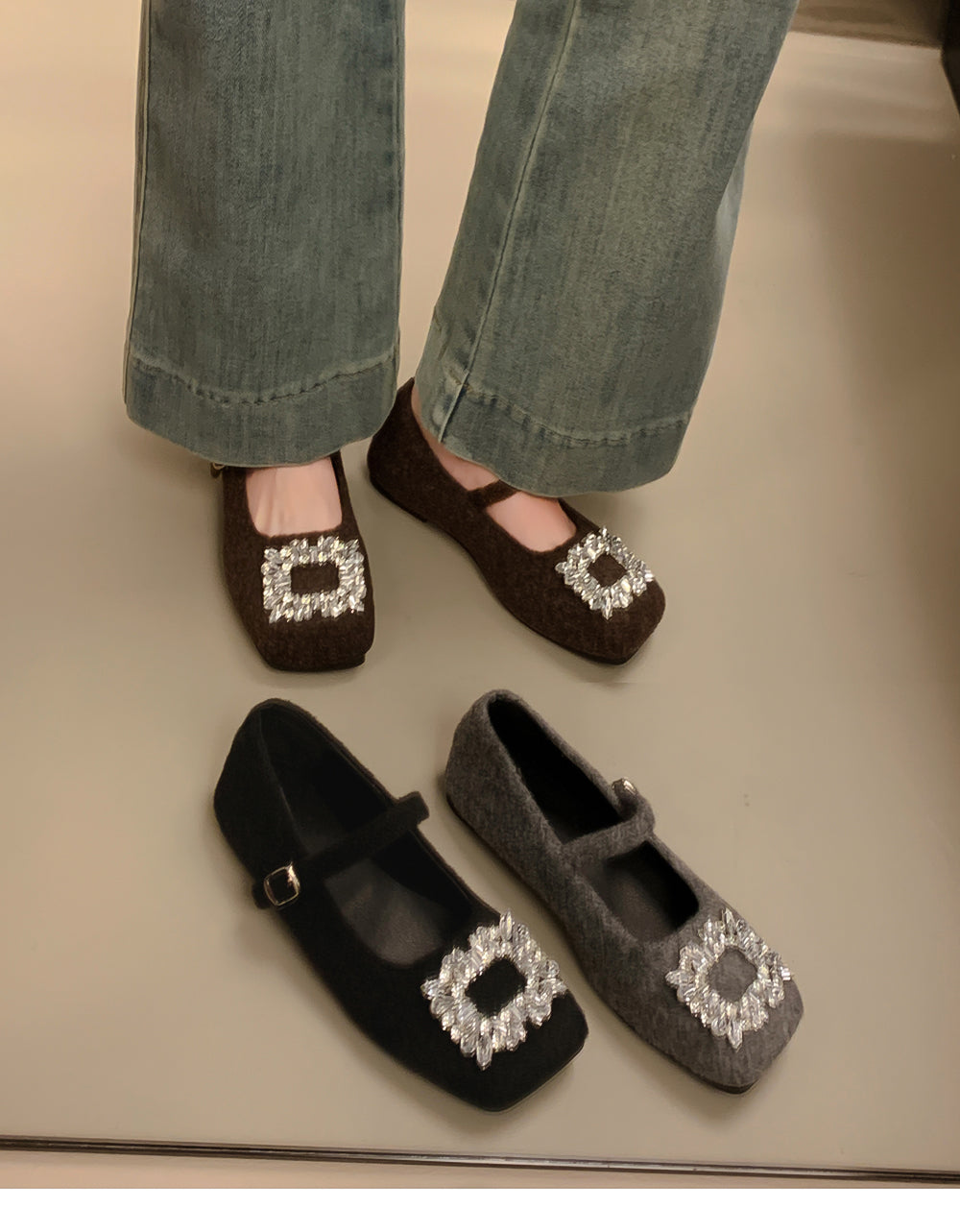 【shoes】3色メリージェーンフラットシューズG24567