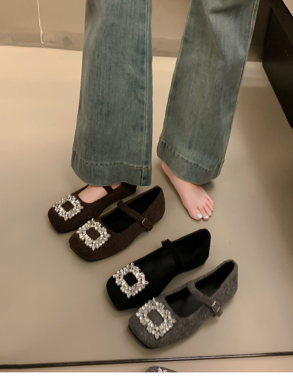 【shoes】3色メリージェーンフラットシューズG24567