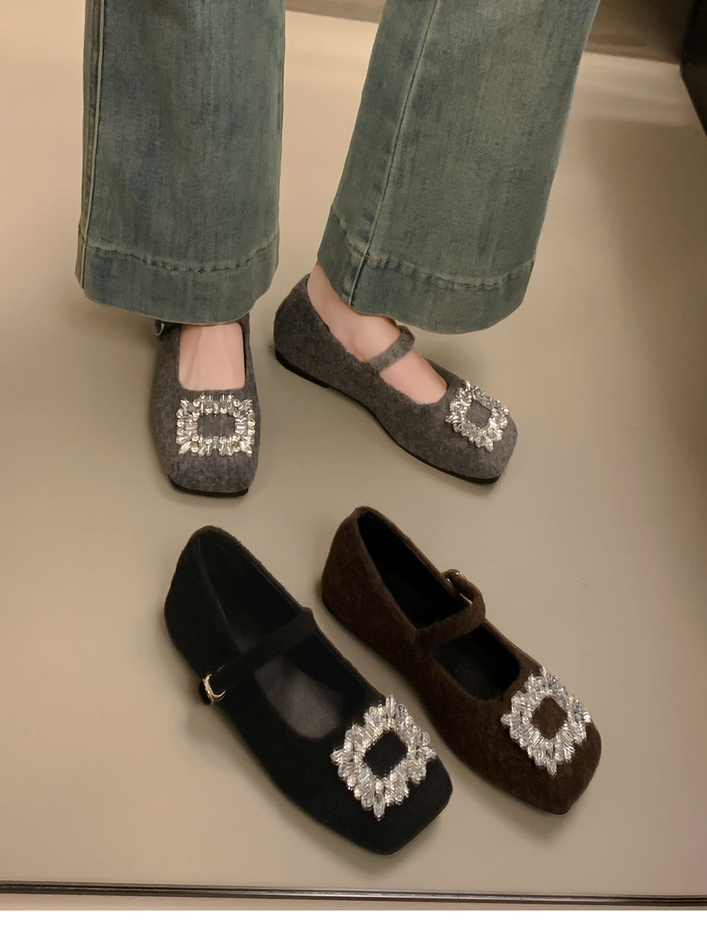 【shoes】3色メリージェーンフラットシューズG24567