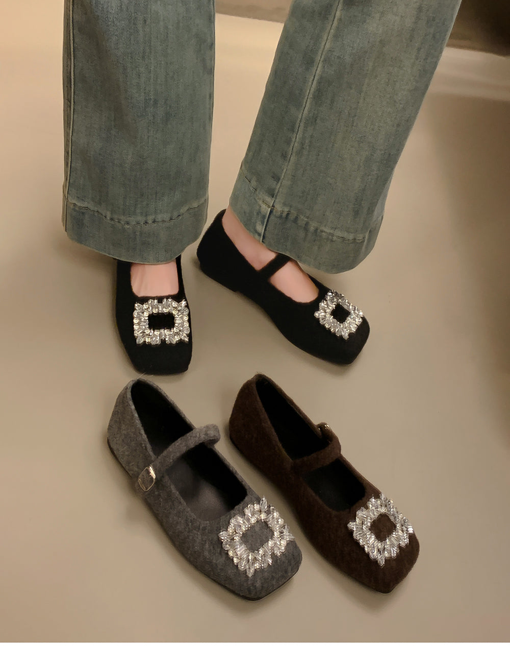 【shoes】3色メリージェーンフラットシューズG24567