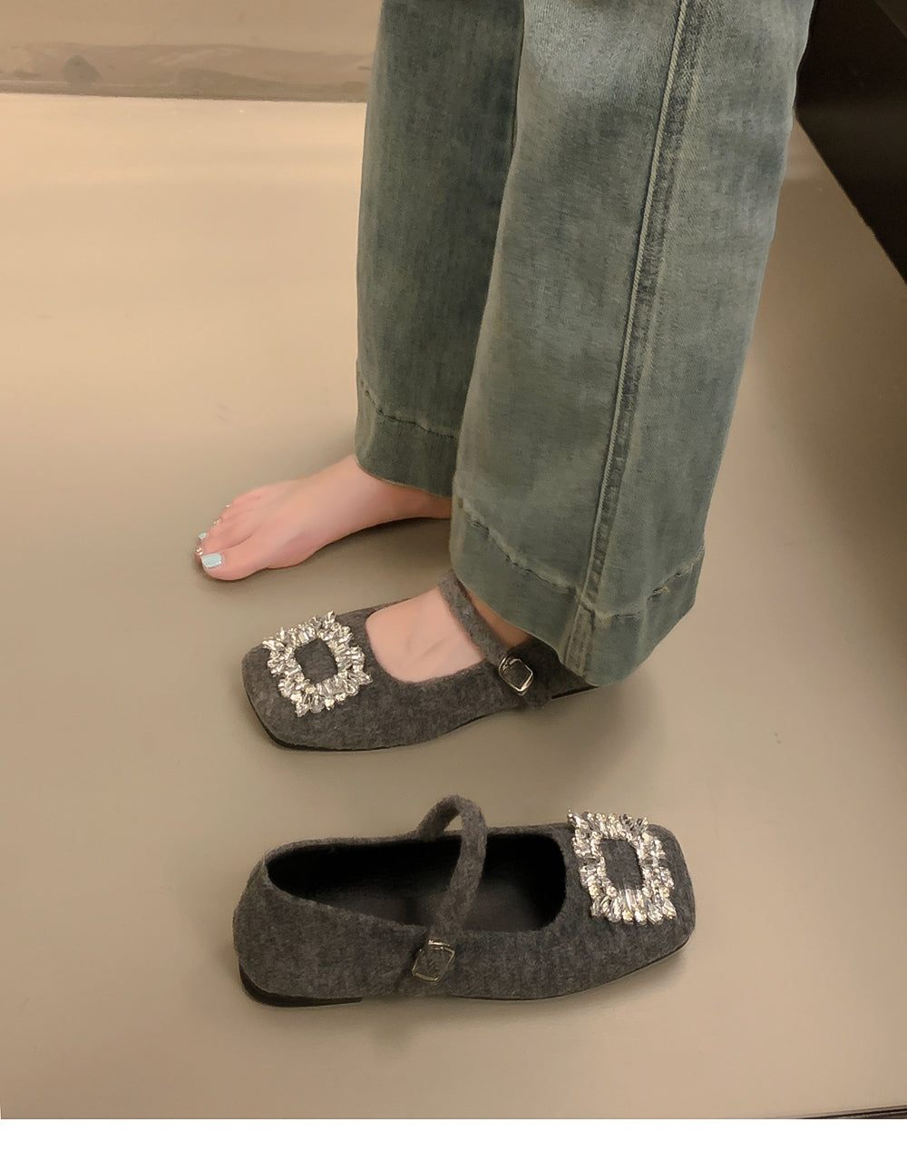 【shoes】3色メリージェーンフラットシューズG24567