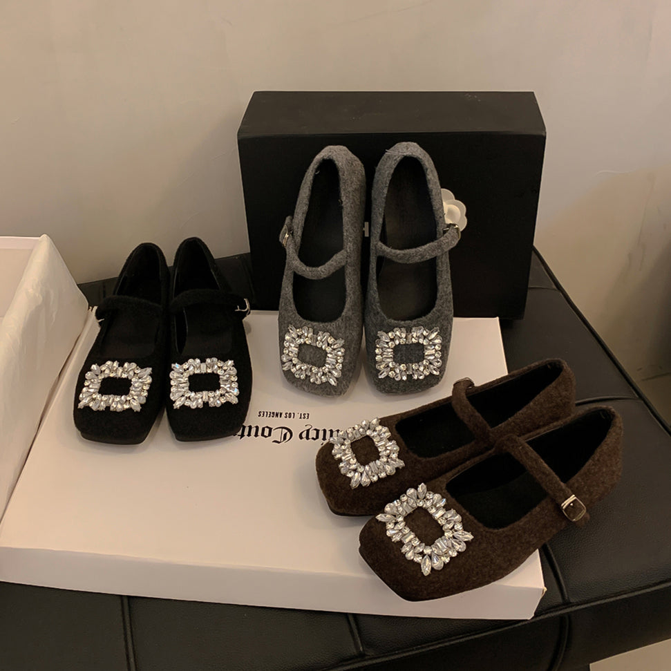 【shoes】3色メリージェーンフラットシューズG24567