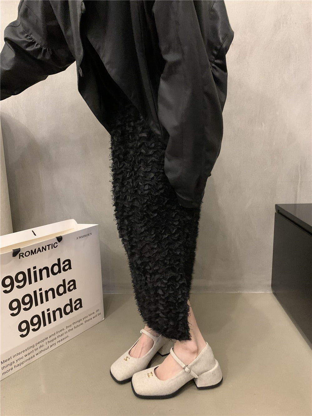 【shoes】3色厚底裏起毛メリージェーンG24569