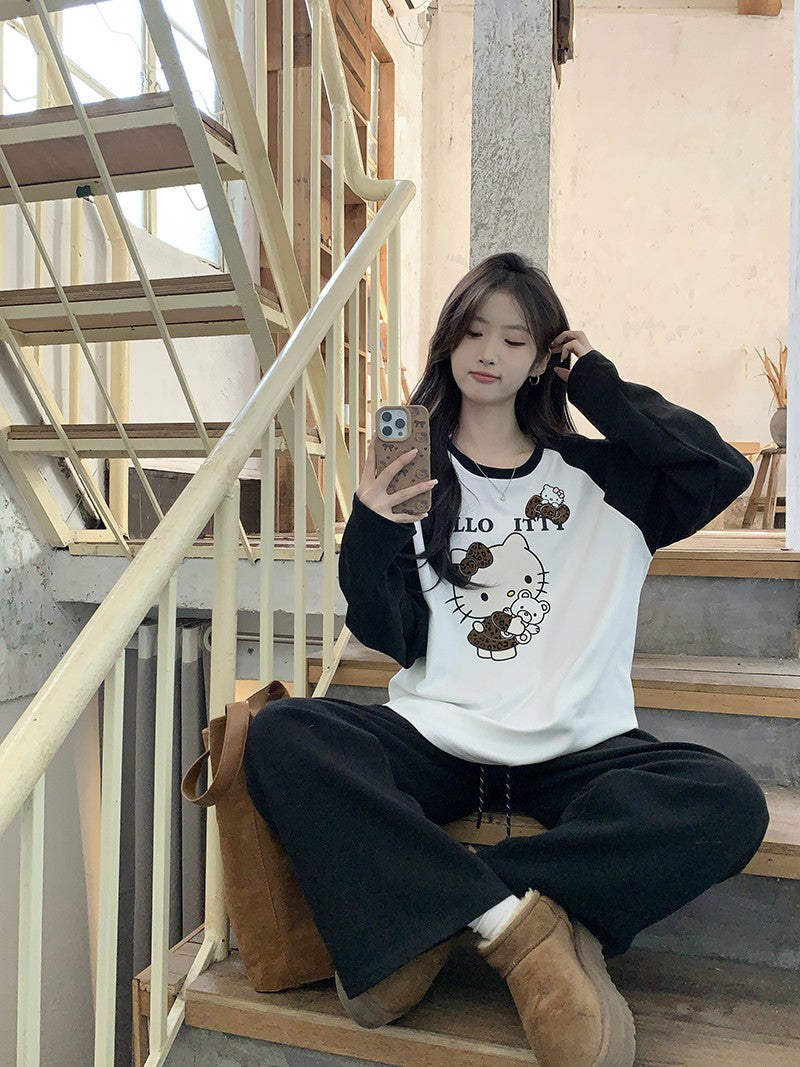 【tops】カートゥーン長袖TシャツG24588