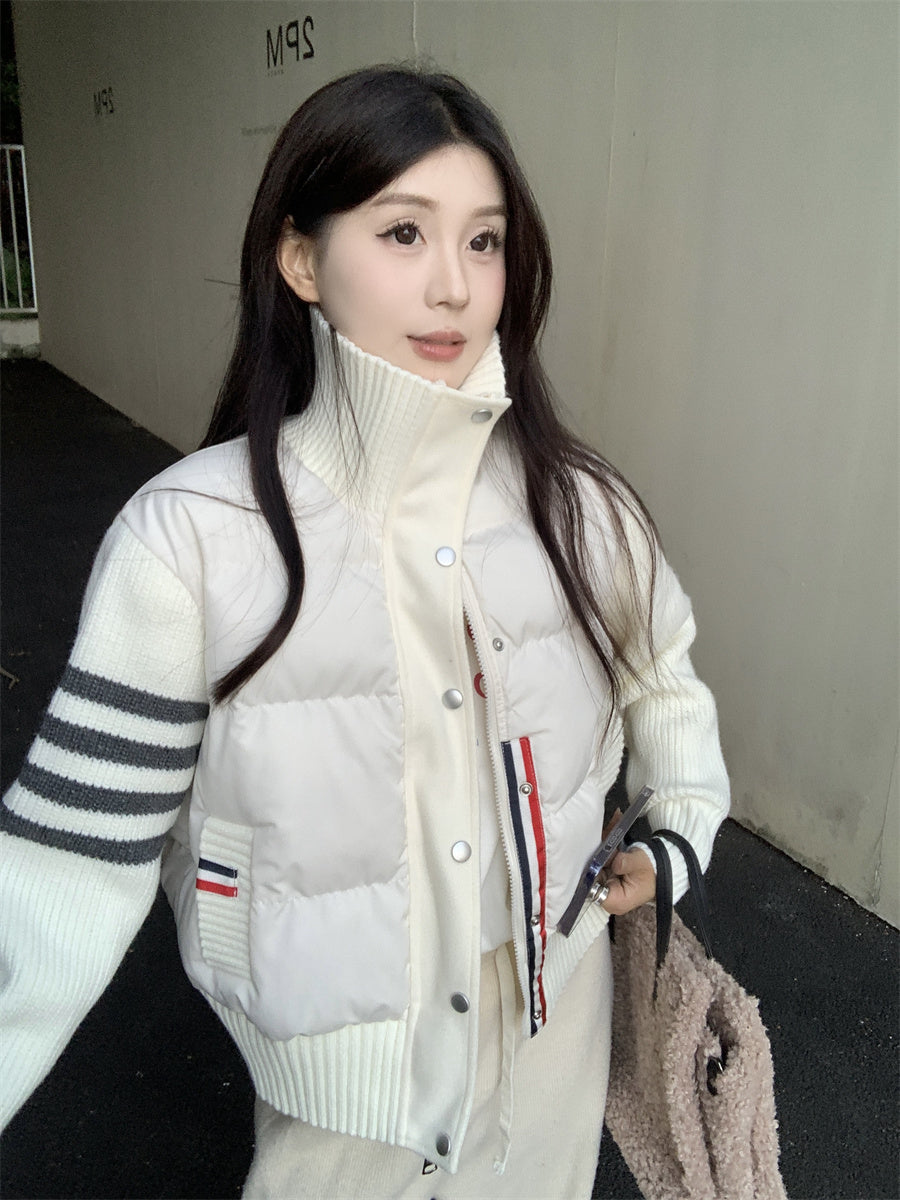 【outer】スタンドネック長袖秋冬コートG24590