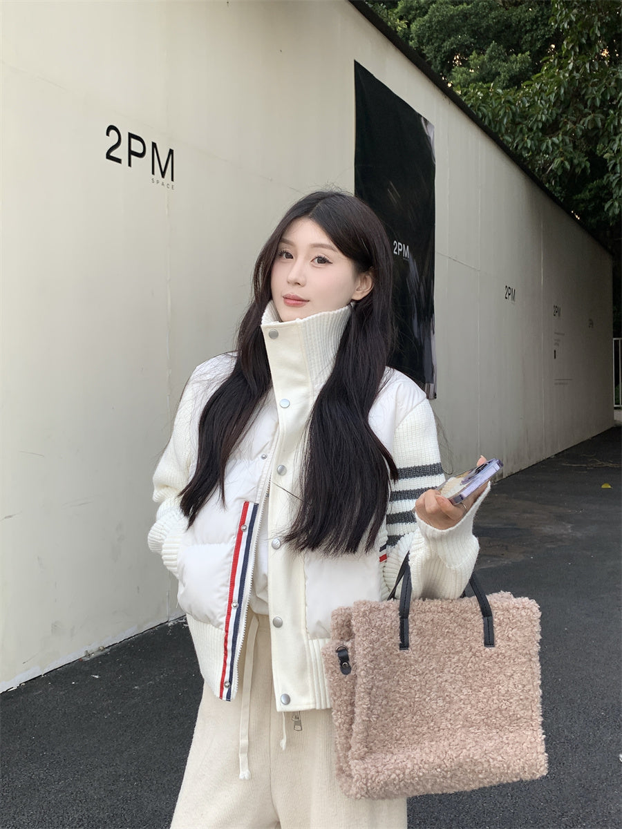 【outer】スタンドネック長袖秋冬コートG24590