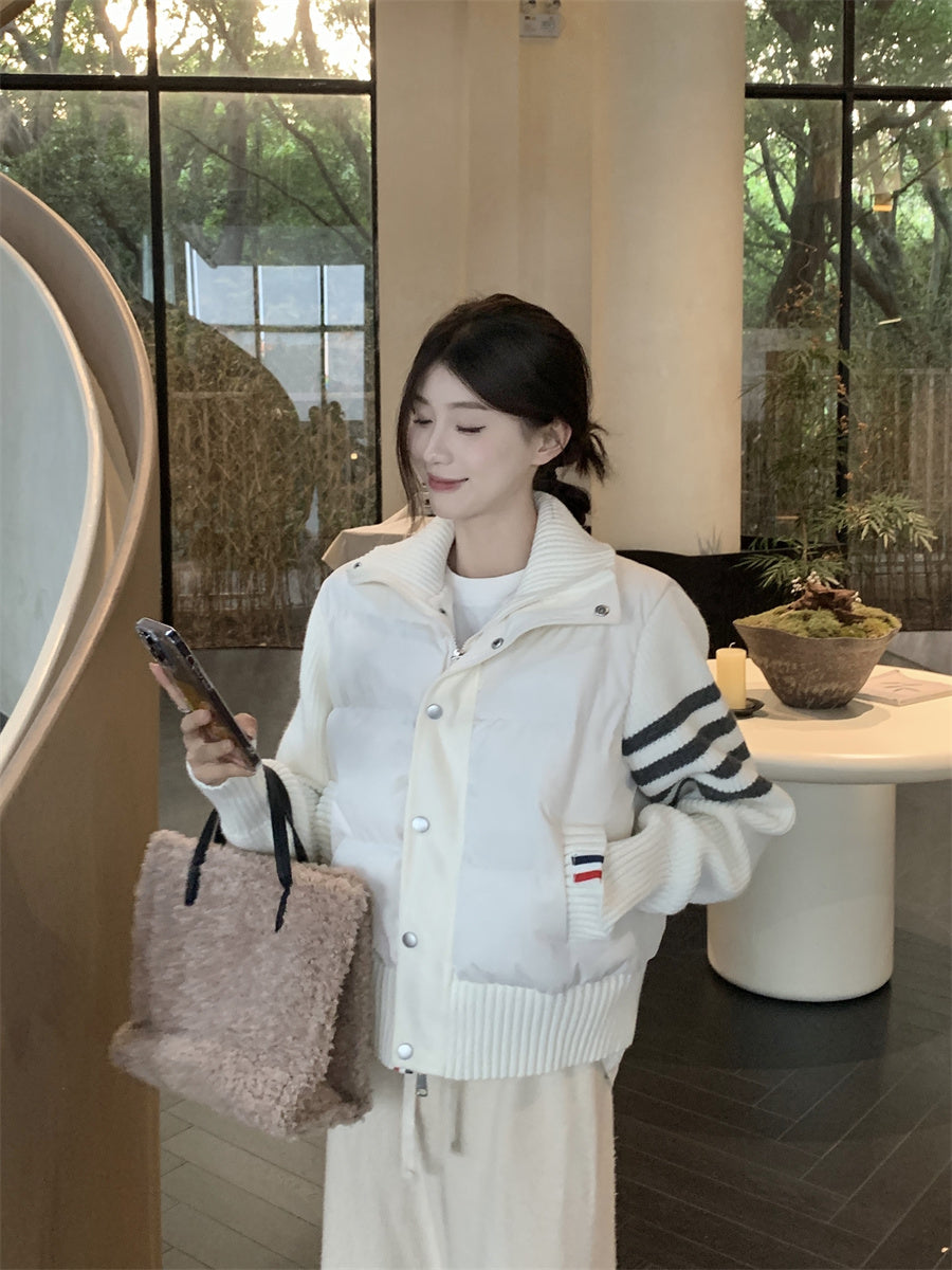 【outer】スタンドネック長袖秋冬コートG24590