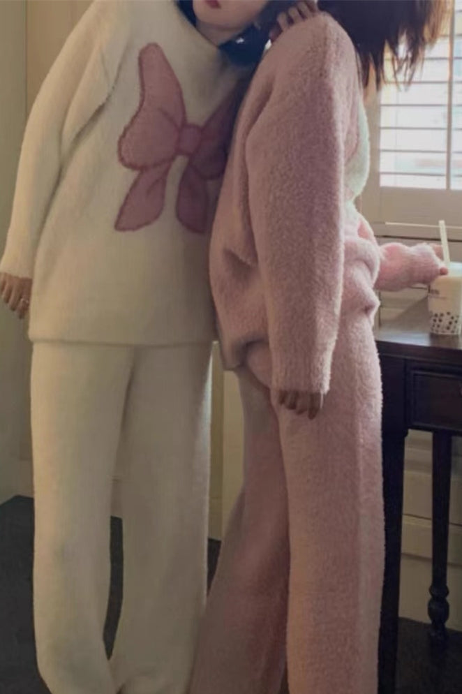 【ホーム・生活】ふわふわ厚手上下セットルームウェアG24591