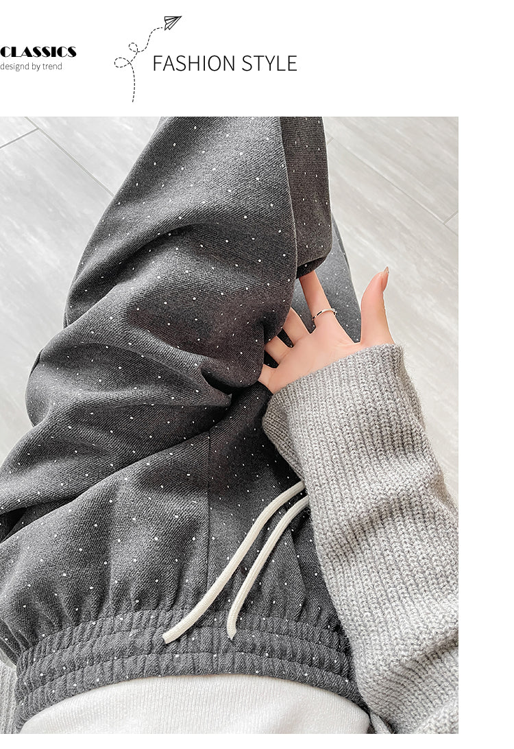 【bottoms】ドット柄秋冬ガウチョパンツG24592