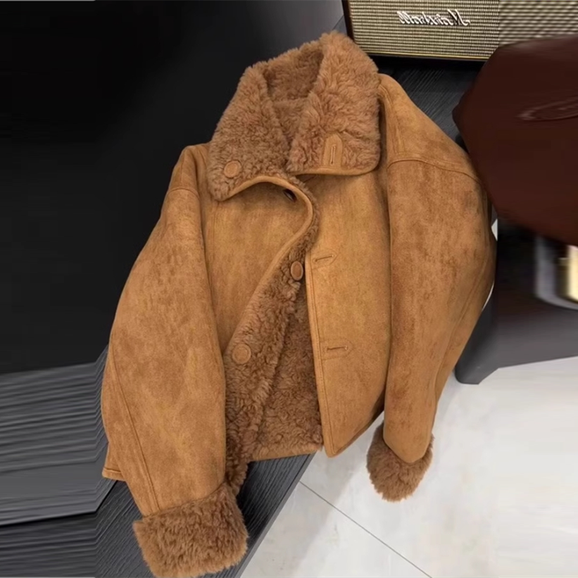 【outer】秋冬ファーショート丈コートG24593