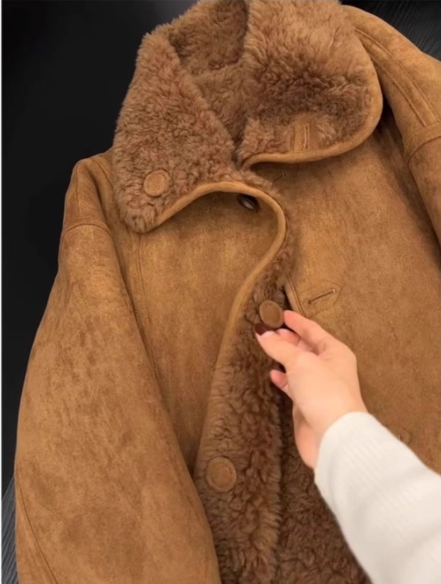 【outer】秋冬ファーショート丈コートG24593