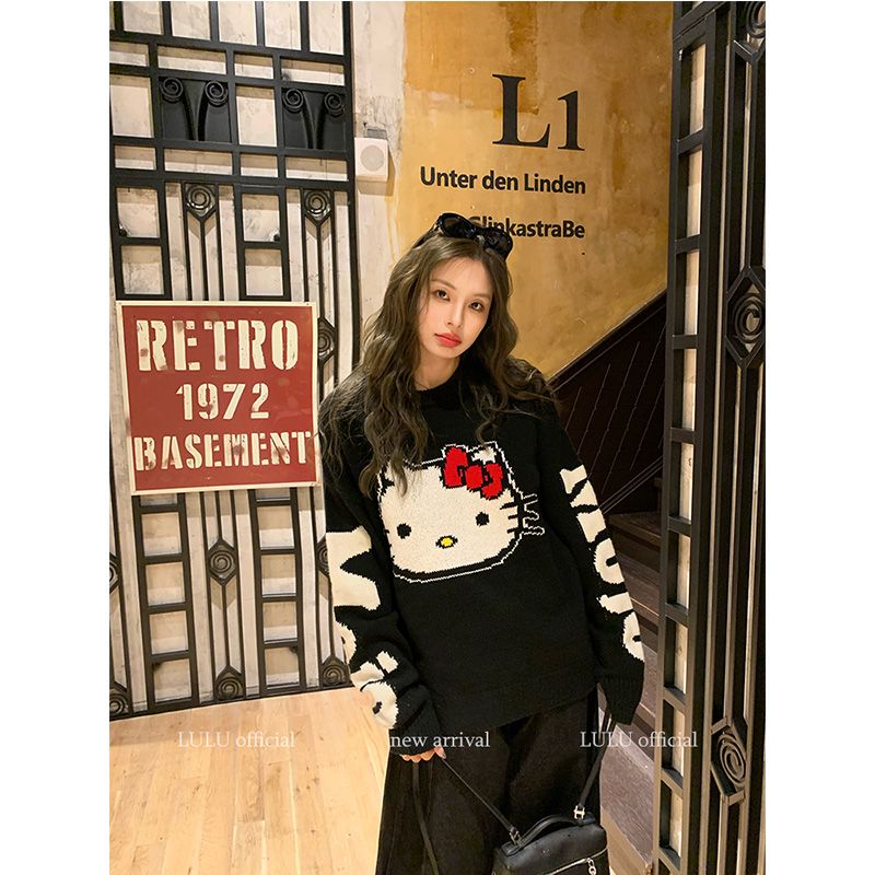 【tops】カートゥーンニットセーターG24596