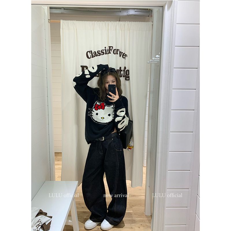 【tops】カートゥーンニットセーターG24596