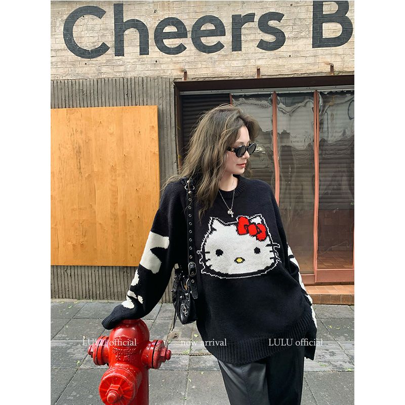 【tops】カートゥーンニットセーターG24596