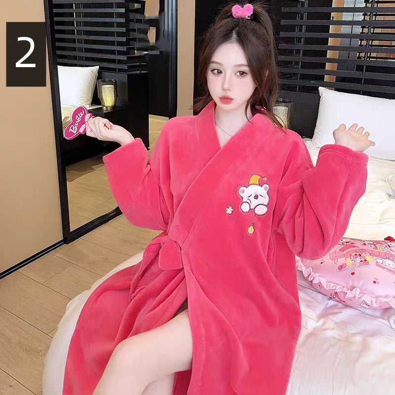 【ホーム・生活】大人可愛い秋冬厚手ルームウェアG24599