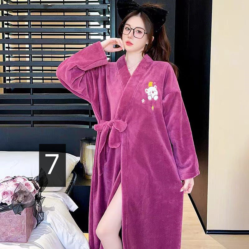 【ホーム・生活】大人可愛い秋冬厚手ルームウェアG24599