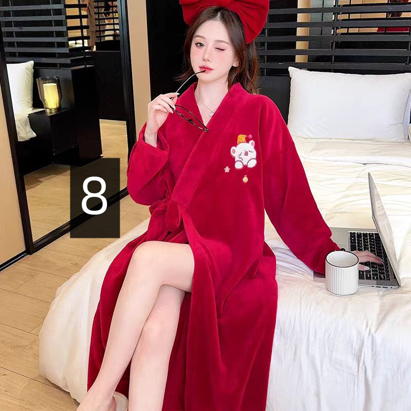 【ホーム・生活】大人可愛い秋冬厚手ルームウェアG24599