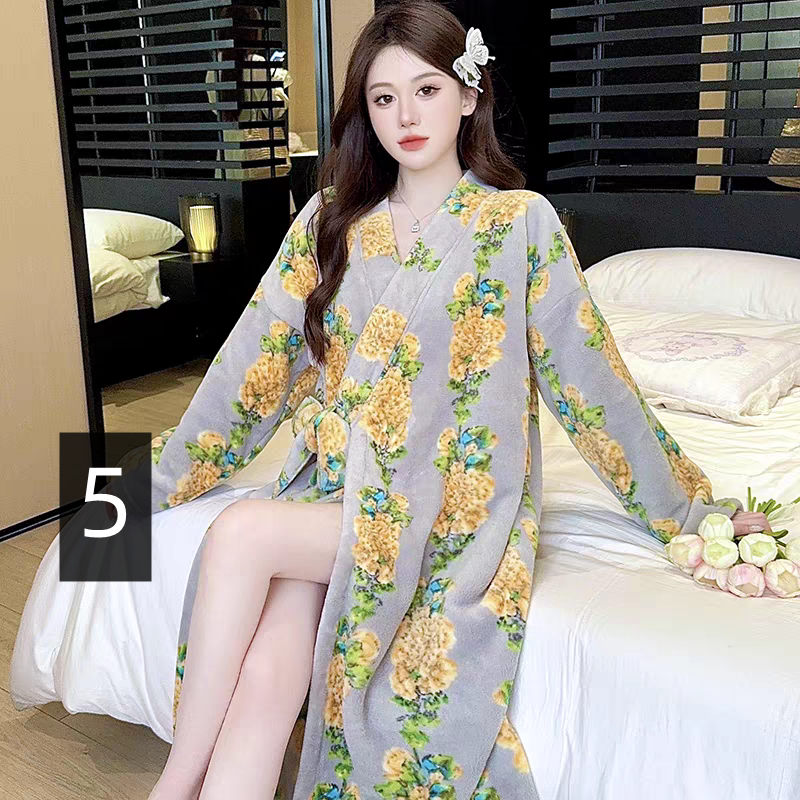 【ホーム・生活】大人可愛い秋冬厚手ルームウェアG24599