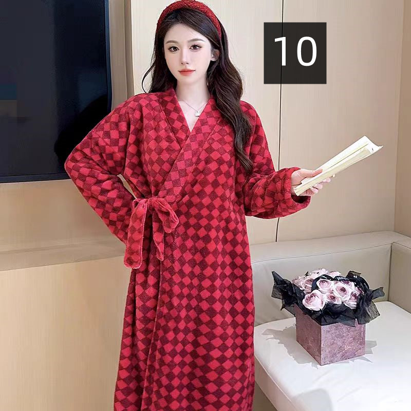 【ホーム・生活】大人可愛い秋冬厚手ルームウェアG24599