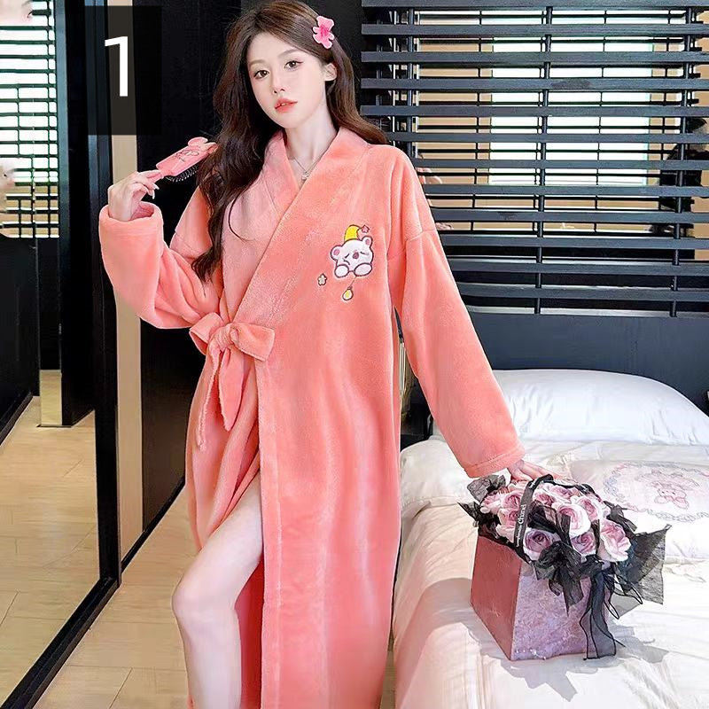 【ホーム・生活】大人可愛い秋冬厚手ルームウェアG24599