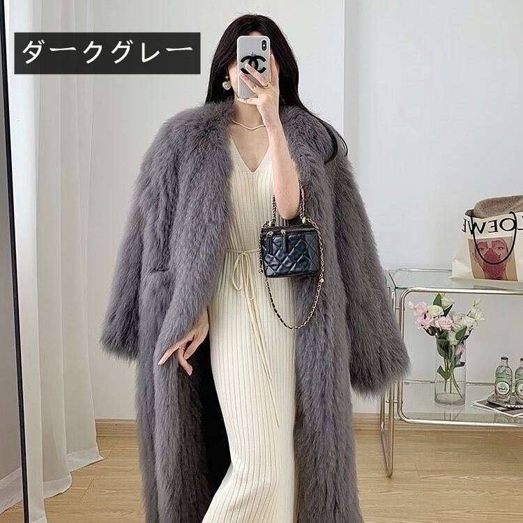 【outer】ファー冬厚手コートG24604