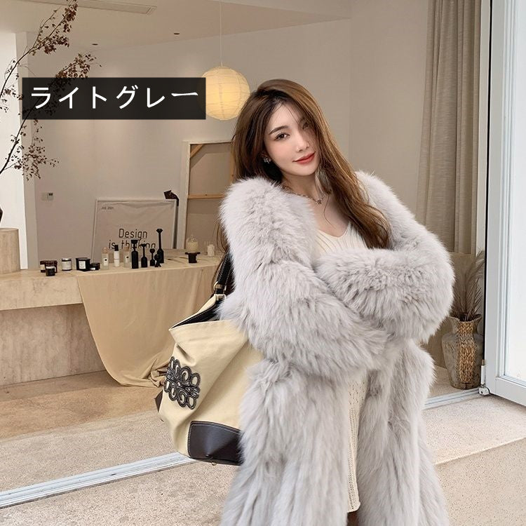 【outer】ファー冬厚手コートG24604