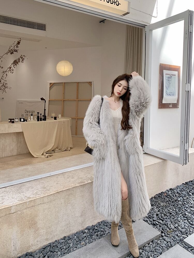 【outer】ファー冬厚手コートG24604