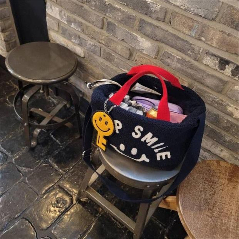 【小物】2色大容量ハンドバッグG24612