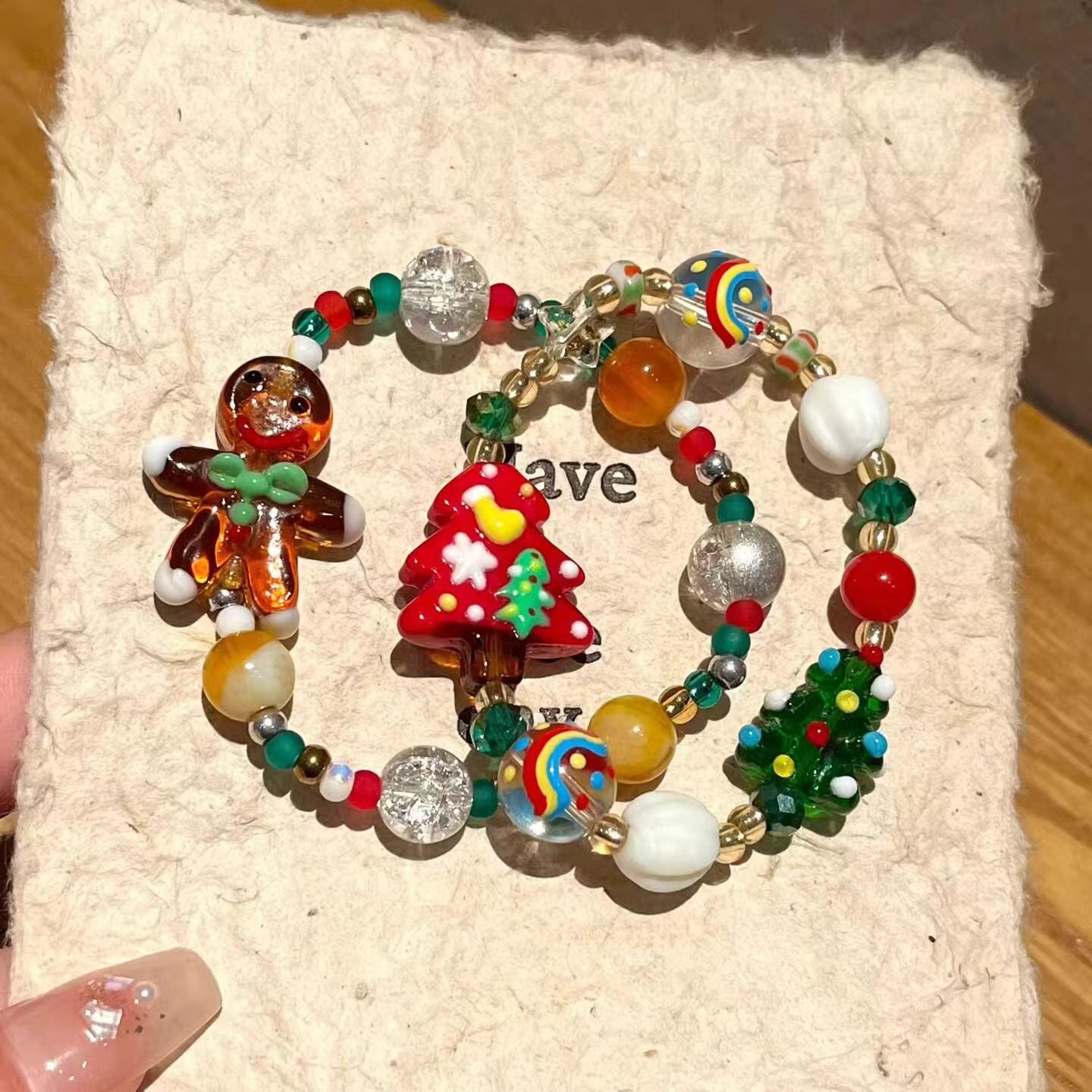 【小物】クリスマスブレスレットG24613