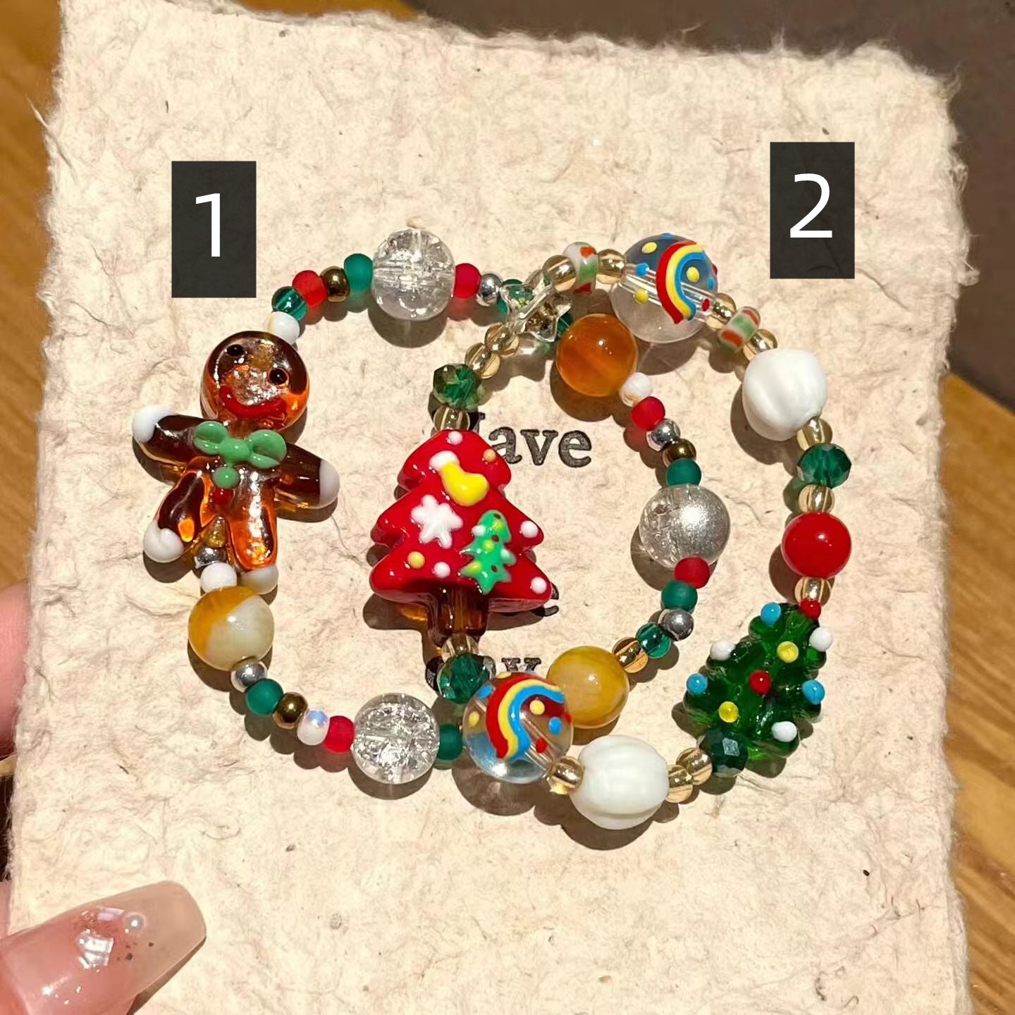 【小物】クリスマスブレスレットG24613