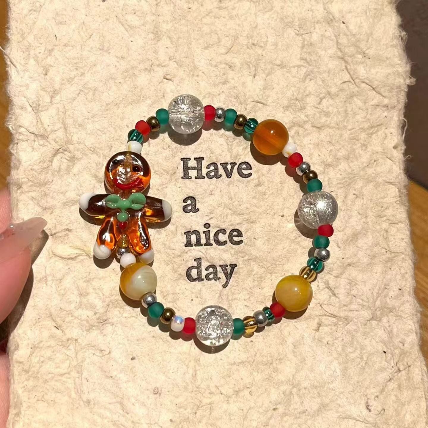 【小物】クリスマスブレスレットG24613