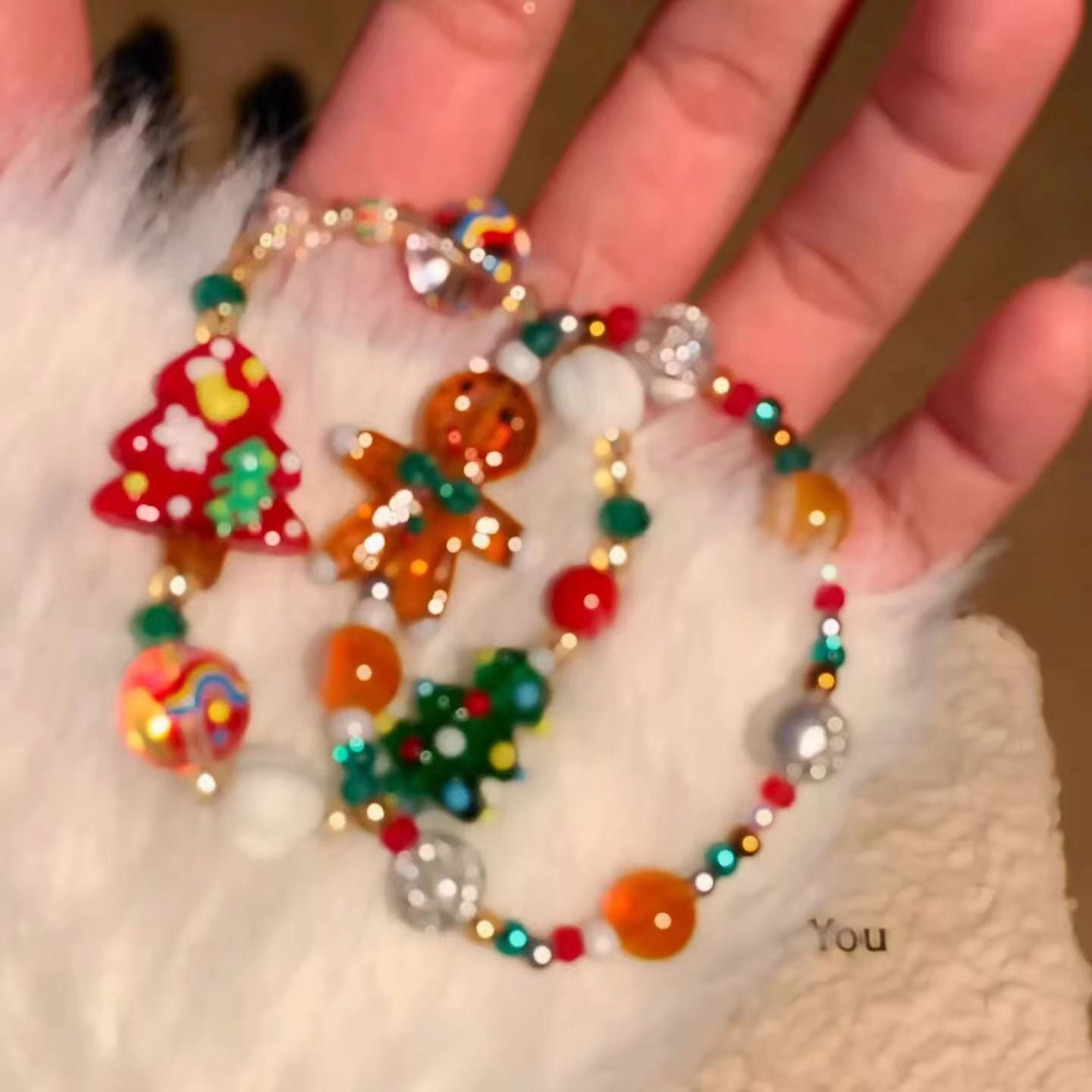 【小物】クリスマスブレスレットG24613