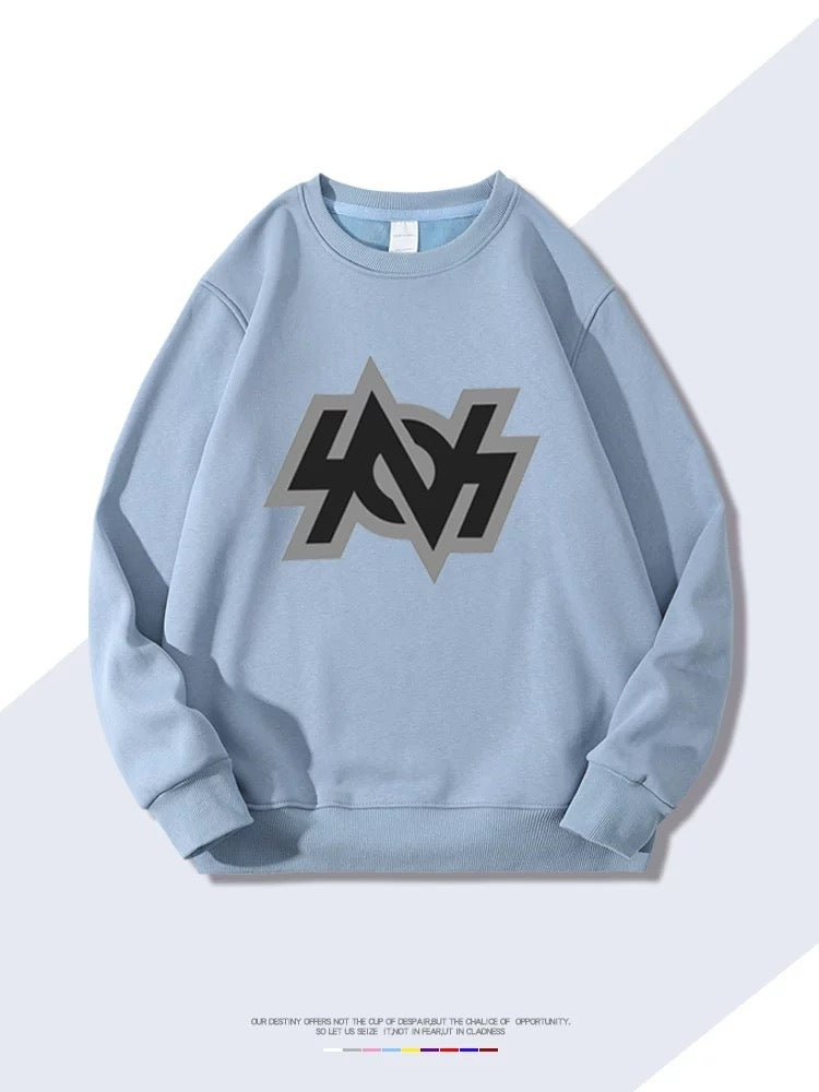 【tops】Random哲プリントプルオーバー 裏起毛（ 男女兼用）Ｋ0160