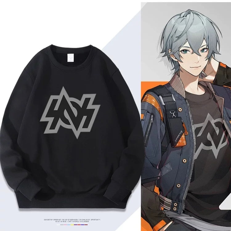 【tops】Random哲プリントプルオーバー 裏起毛（ 男女兼用）Ｋ0160