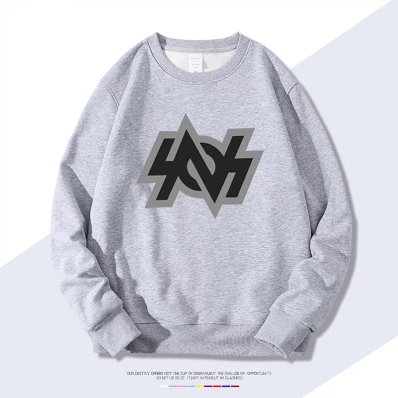 【tops】Random哲プリントプルオーバー 裏起毛（ 男女兼用）Ｋ0160