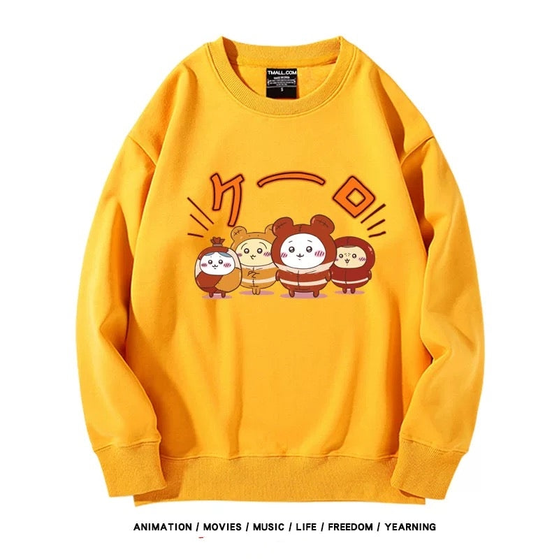 【tops】chiikawaプリントプルオーバー（ 男女兼用）Ｋ0165