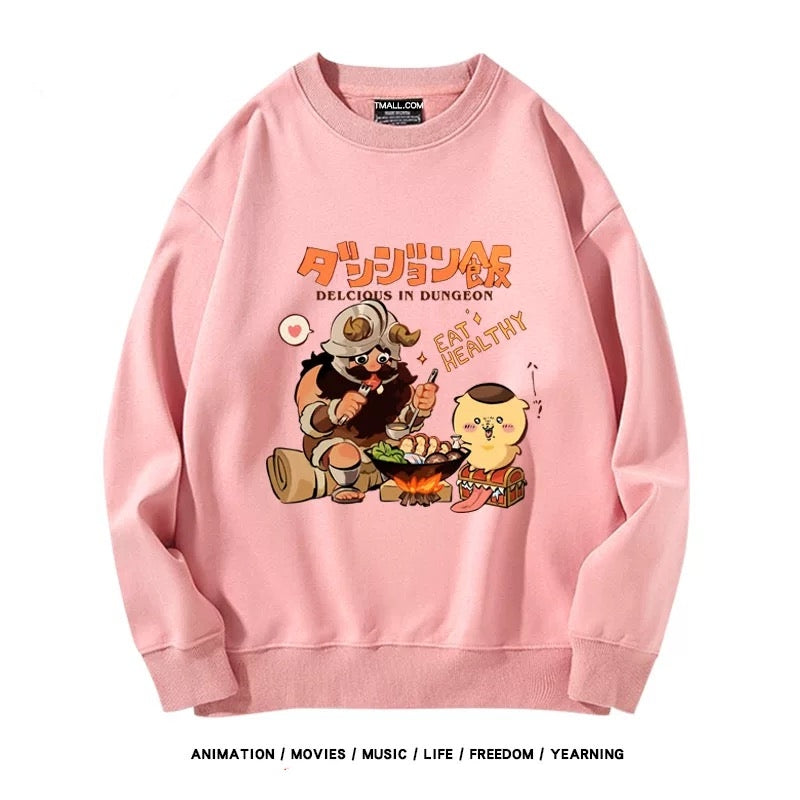 【tops】chiikawaプリントプルオーバー（ 男女兼用）Ｋ0164